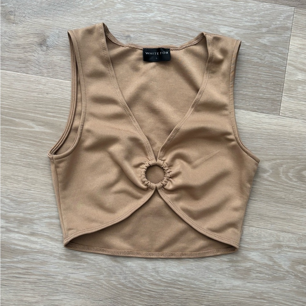 White Fox crop top